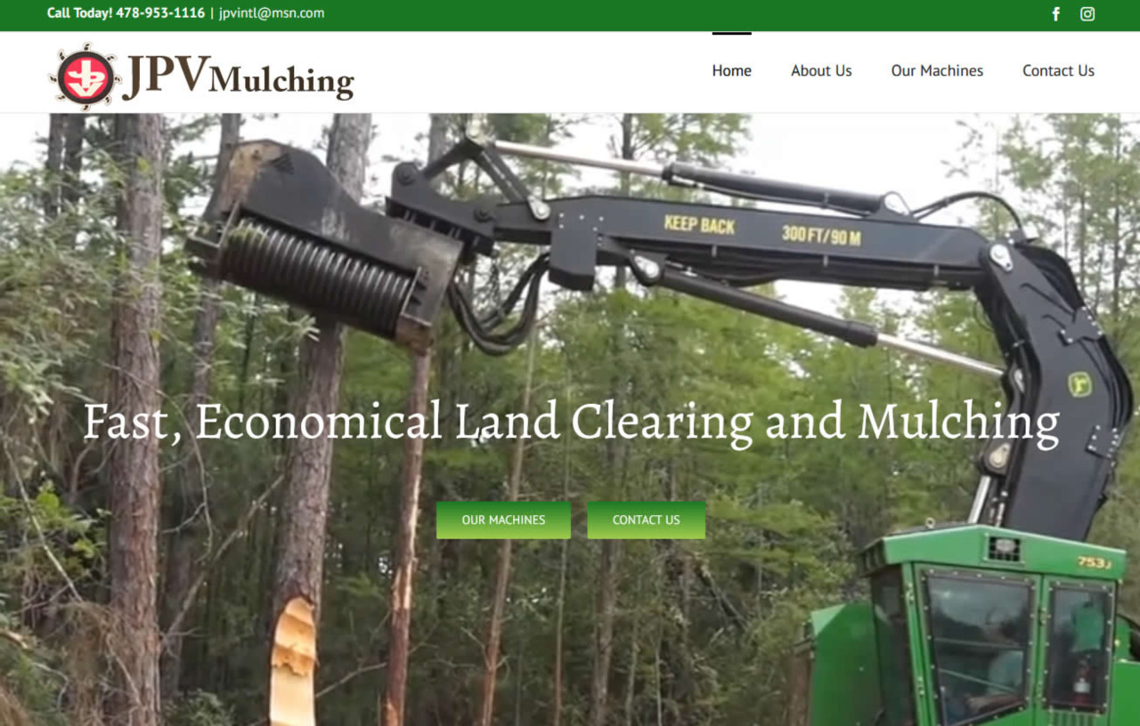 web design for landscape services